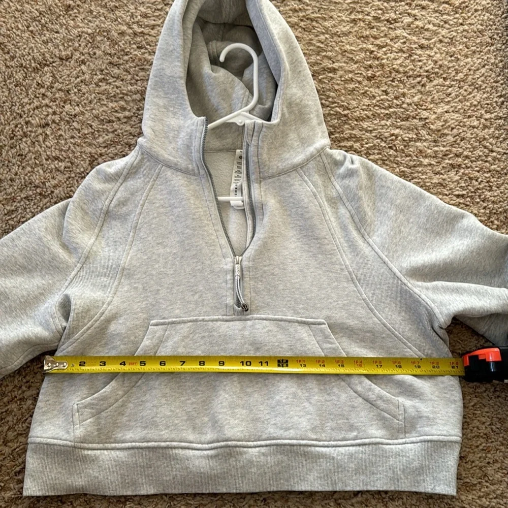 Lululemon Scuba Cropped/Oversized Half-Zip Hoodie, M/L - Picture 11 of 13